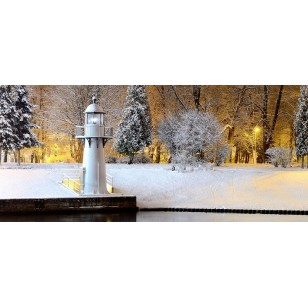Harbour Lighthouse, Lighted Backdrop